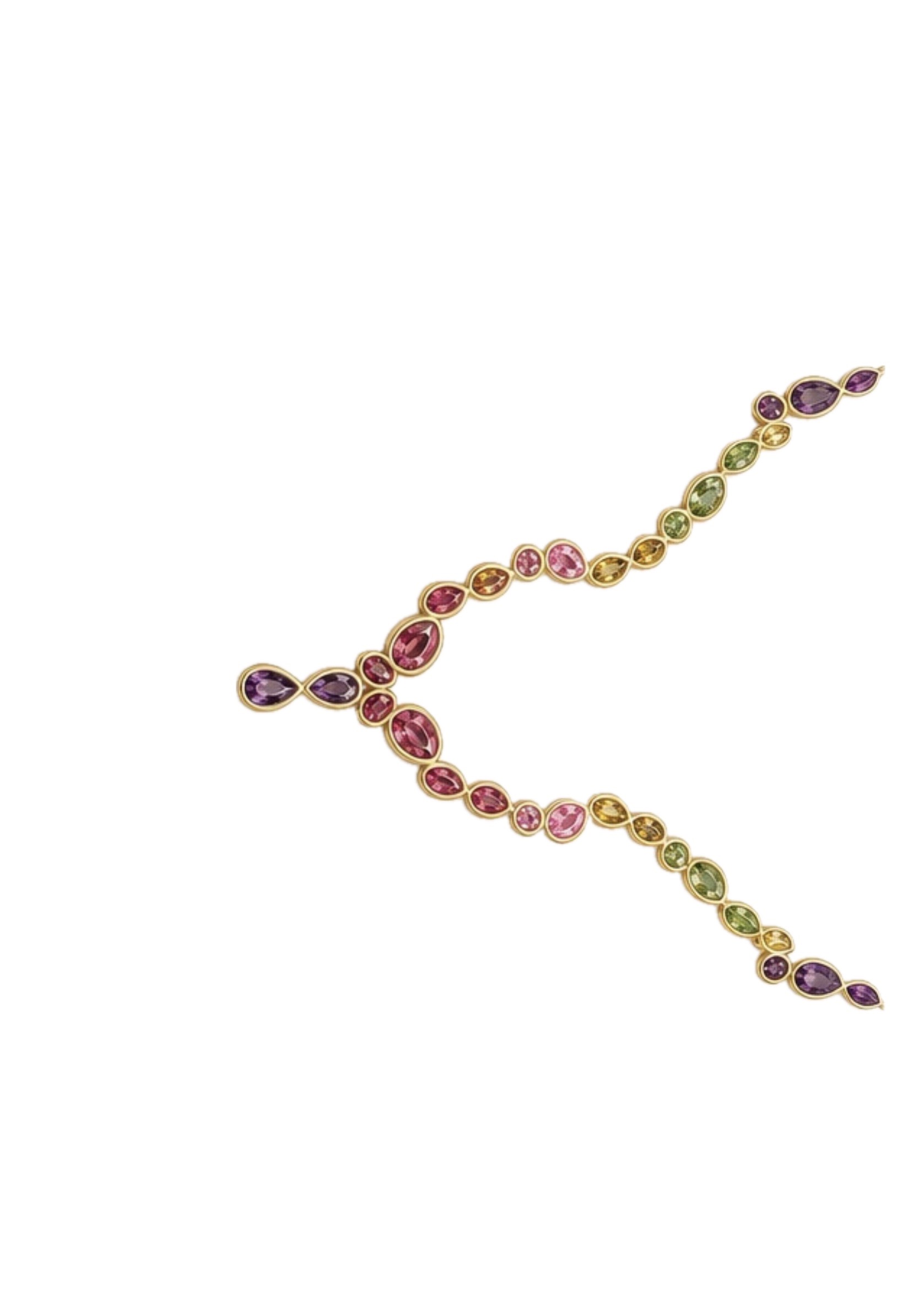 Rainbow Gemstone Necklace